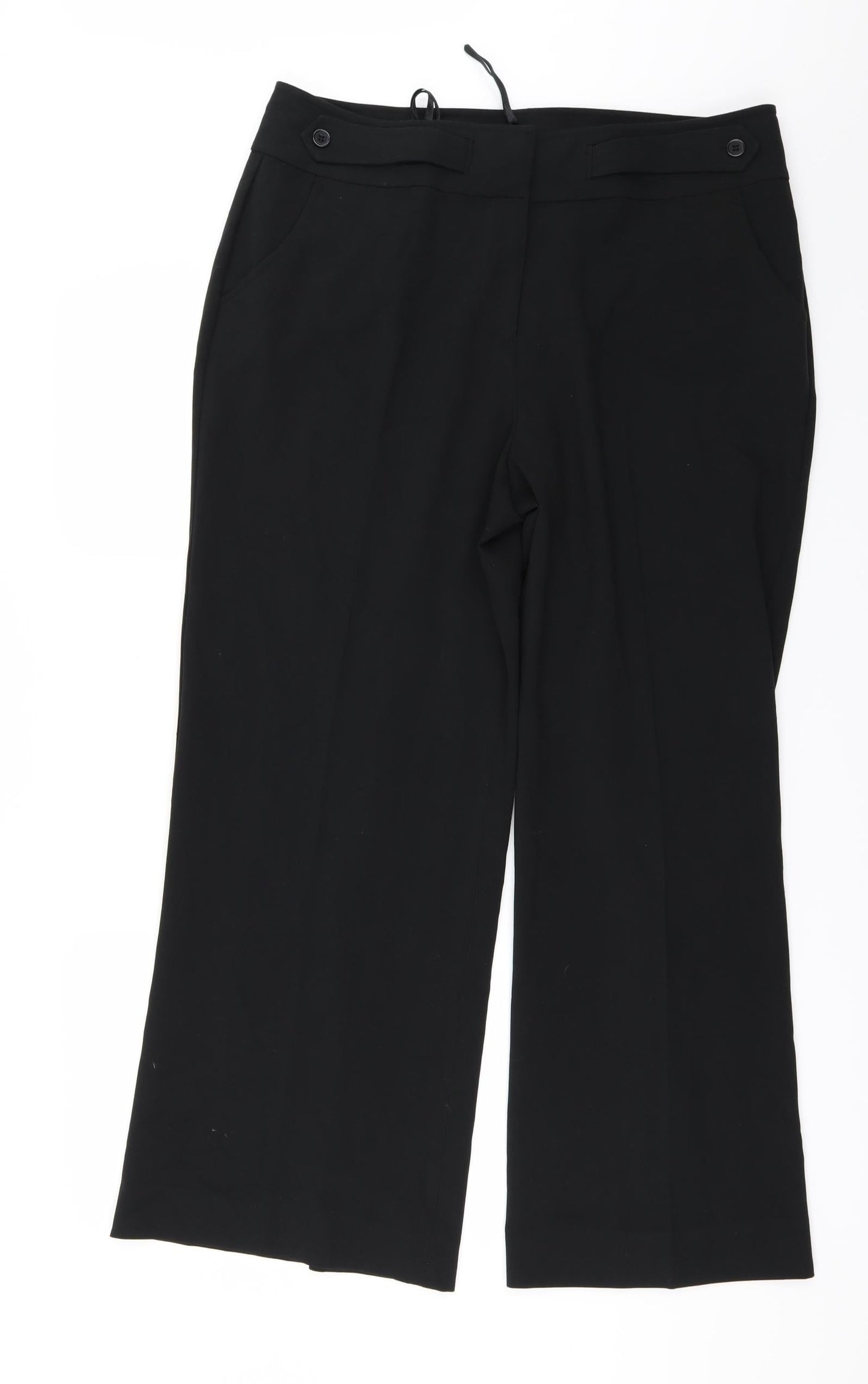 Kaleidoscope Womens Black   Trousers  Size 16 L28 in