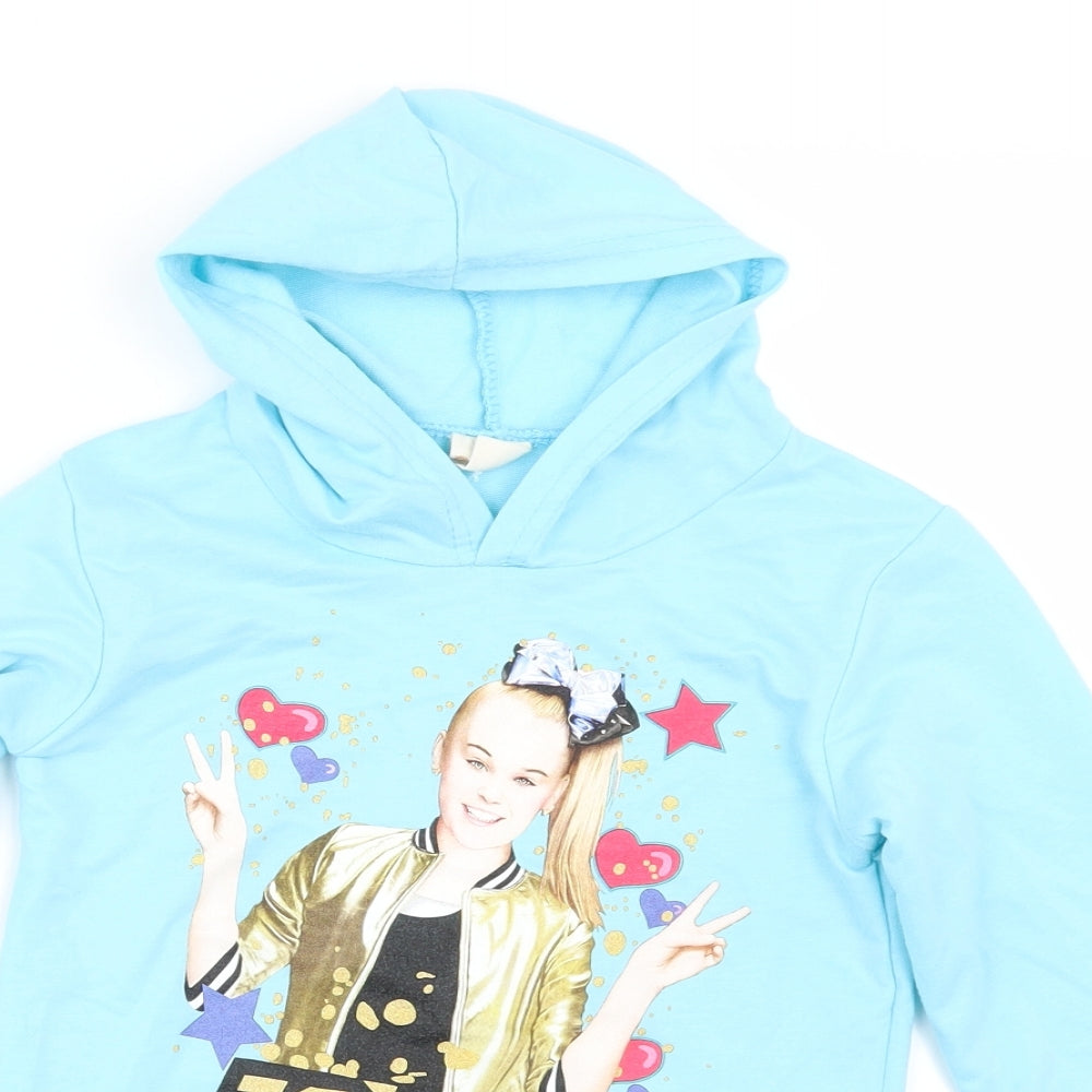 dgfstm Girls Blue   Pullover Hoodie Size 7 Years