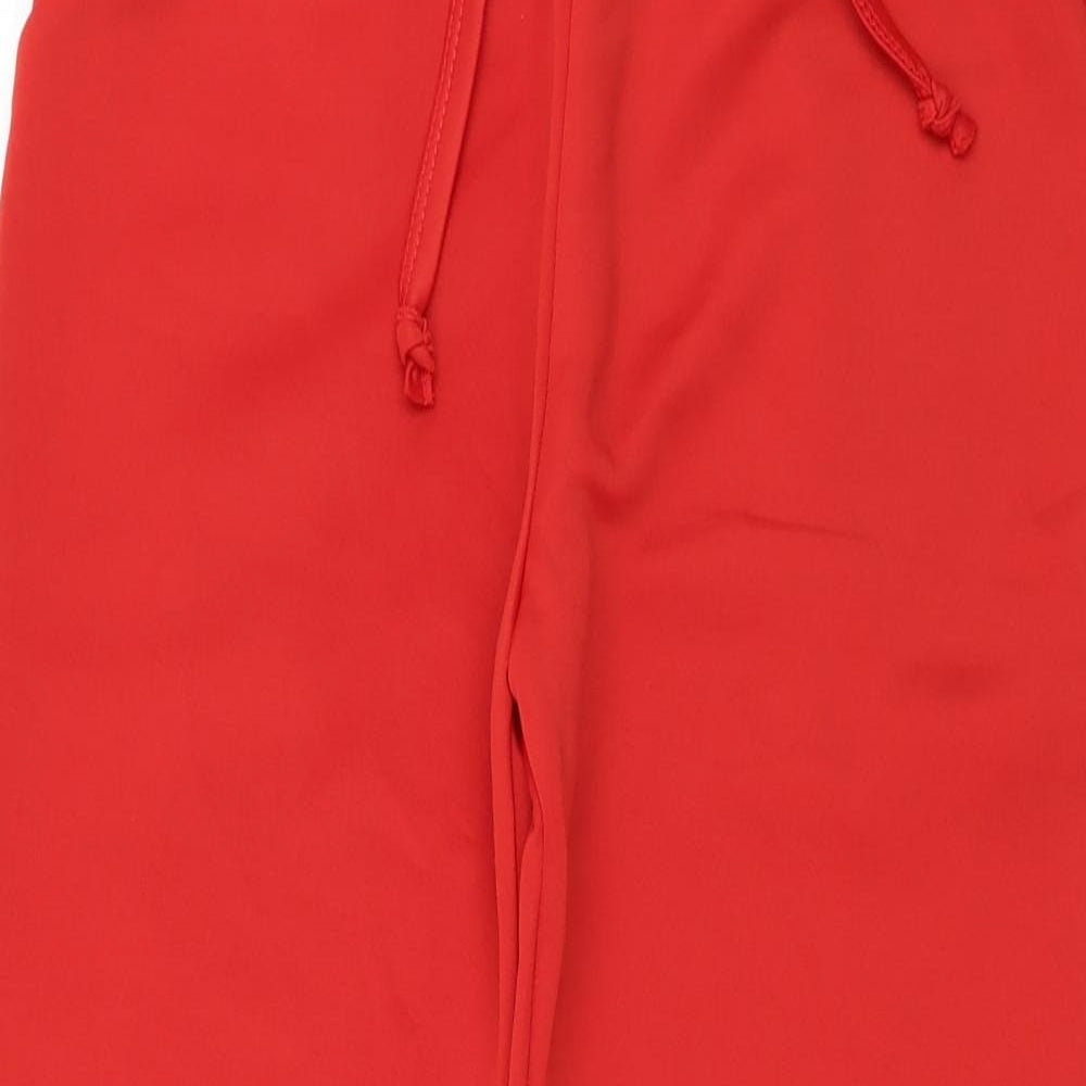 Womens UK Size L I SAW IT FIRST Regular Fit Cropped Red Trousers