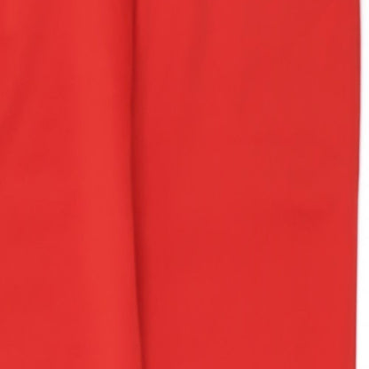 Womens UK Size L I SAW IT FIRST Regular Fit Cropped Red Trousers