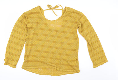 Next Womens Yellow   Pullover Jumper Size 16