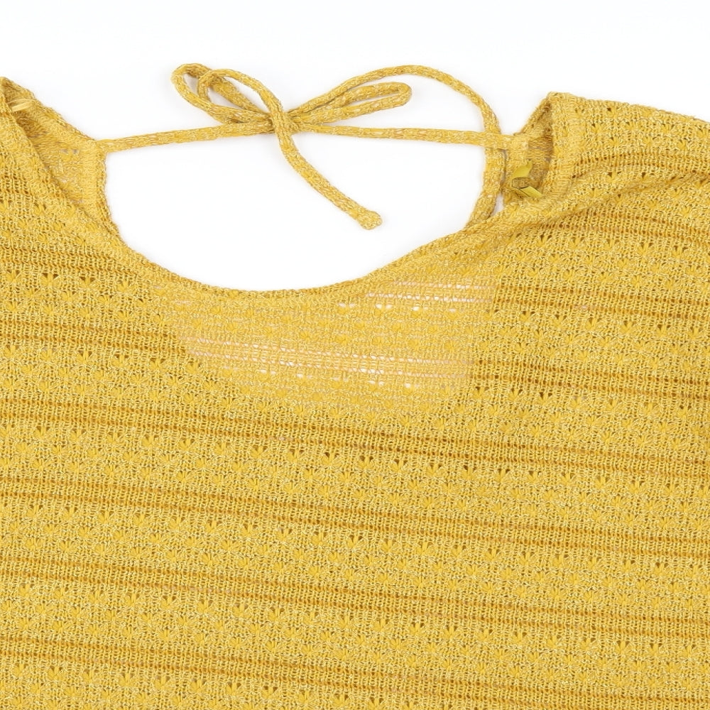 Next Womens Yellow   Pullover Jumper Size 16