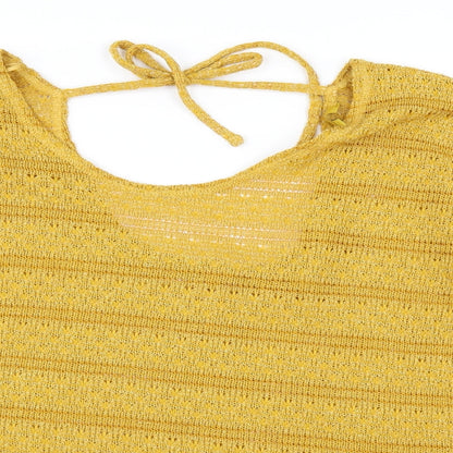 Next Womens Yellow   Pullover Jumper Size 16