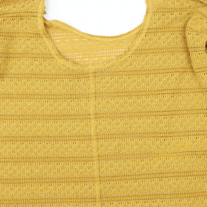 Next Womens Yellow   Pullover Jumper Size 16