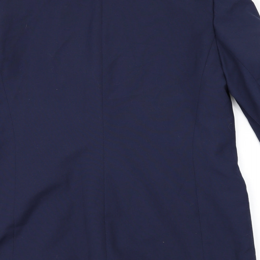 Womens UK Size 14 slimma Regular Blue Suit Jacket