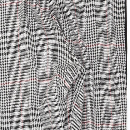 F&F Womens Grey Check  Carrot Leggings Size 6 L27 in