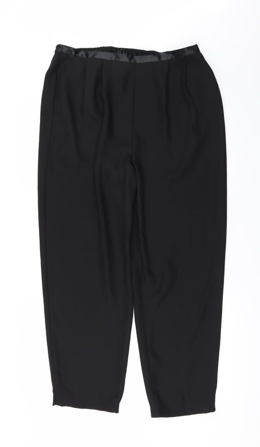 Debenhams Womens Black   Trousers  Size 16 L28 in