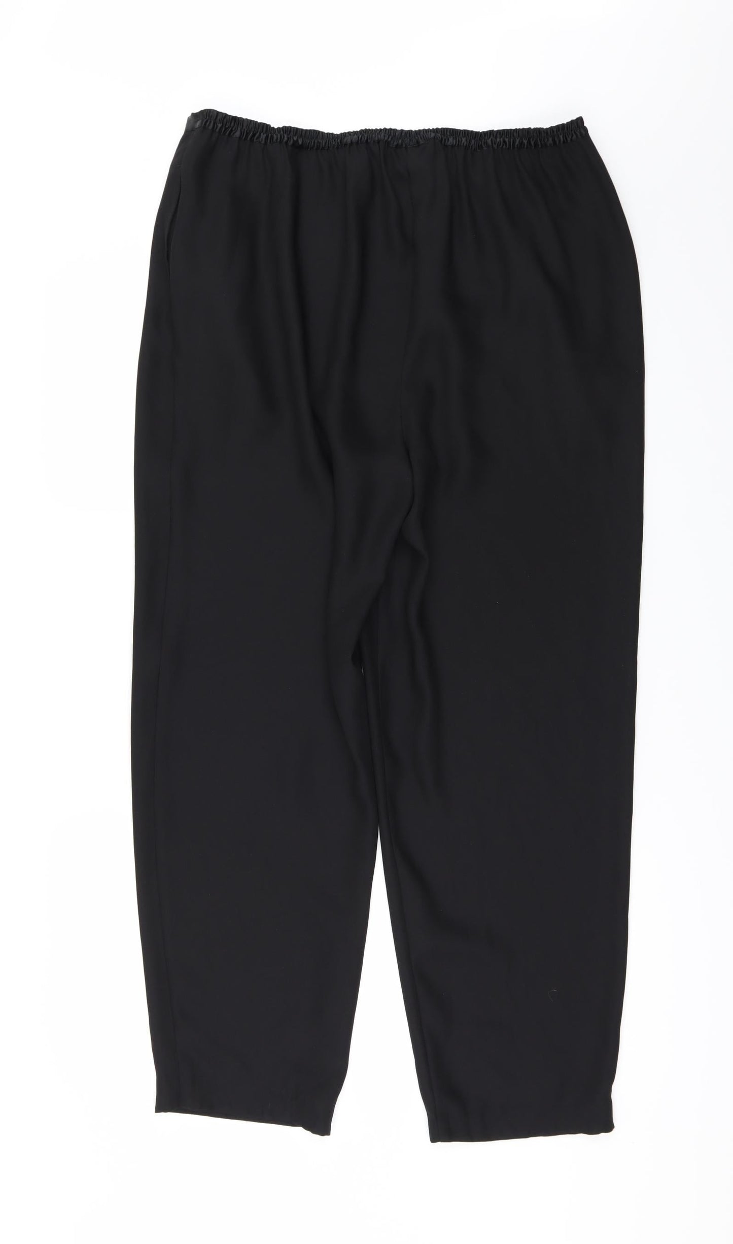 Debenhams Womens Black   Trousers  Size 16 L28 in