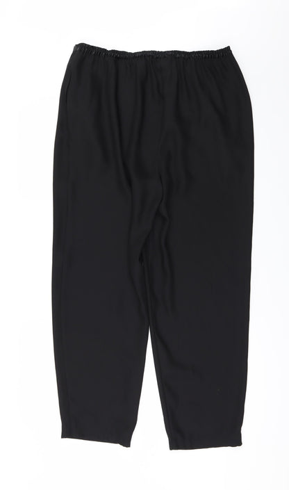 Debenhams Womens Black   Trousers  Size 16 L28 in