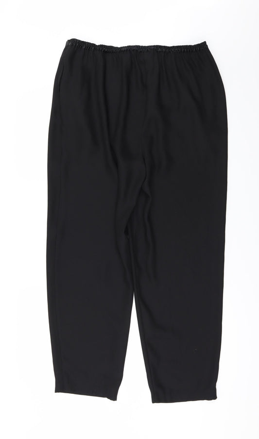 Debenhams Womens Black   Trousers  Size 16 L28 in