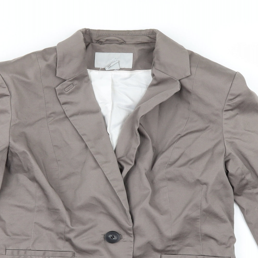 Womens UK Size 10 H&M Beige Jacket