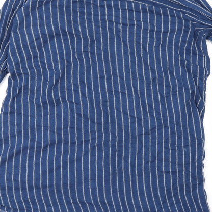 Divided by H&M Womens Black Striped  Basic Button-Up Size 10