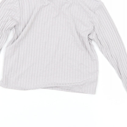 Select Girls Grey   Basic T-Shirt Size 11-12 Years