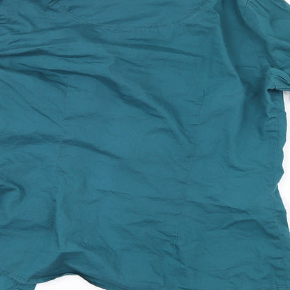 Womens UK Size M MNG Green Basic Button-Up