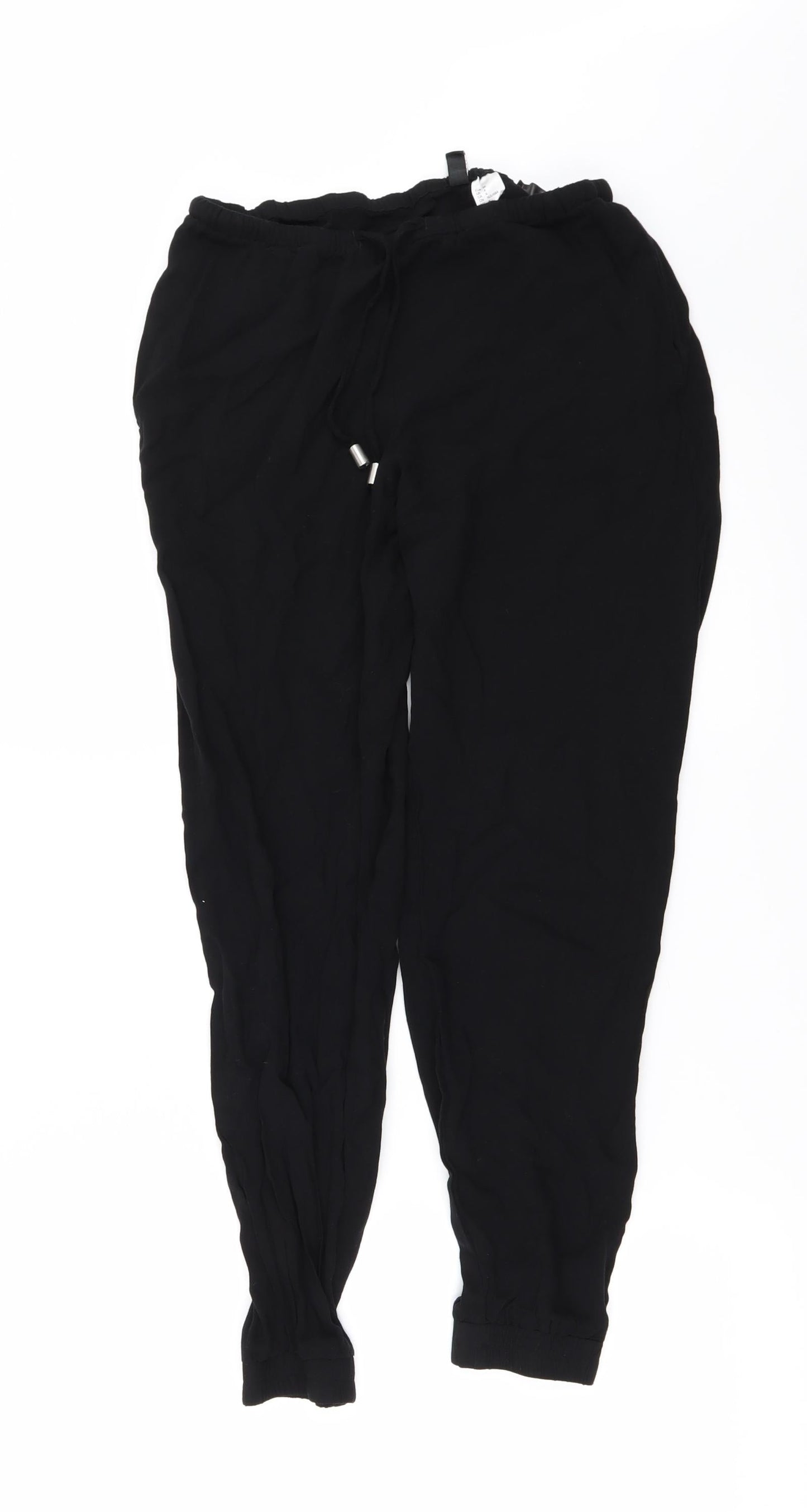 Womens UK Size 6 H&M Regular Fit  Black Trousers