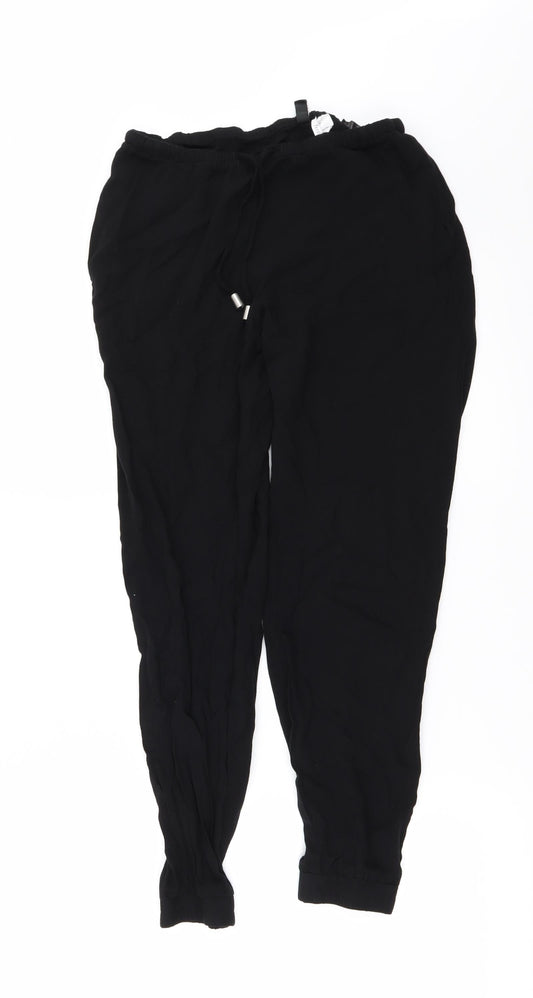 Womens UK Size 6 H&M Regular Fit  Black Trousers