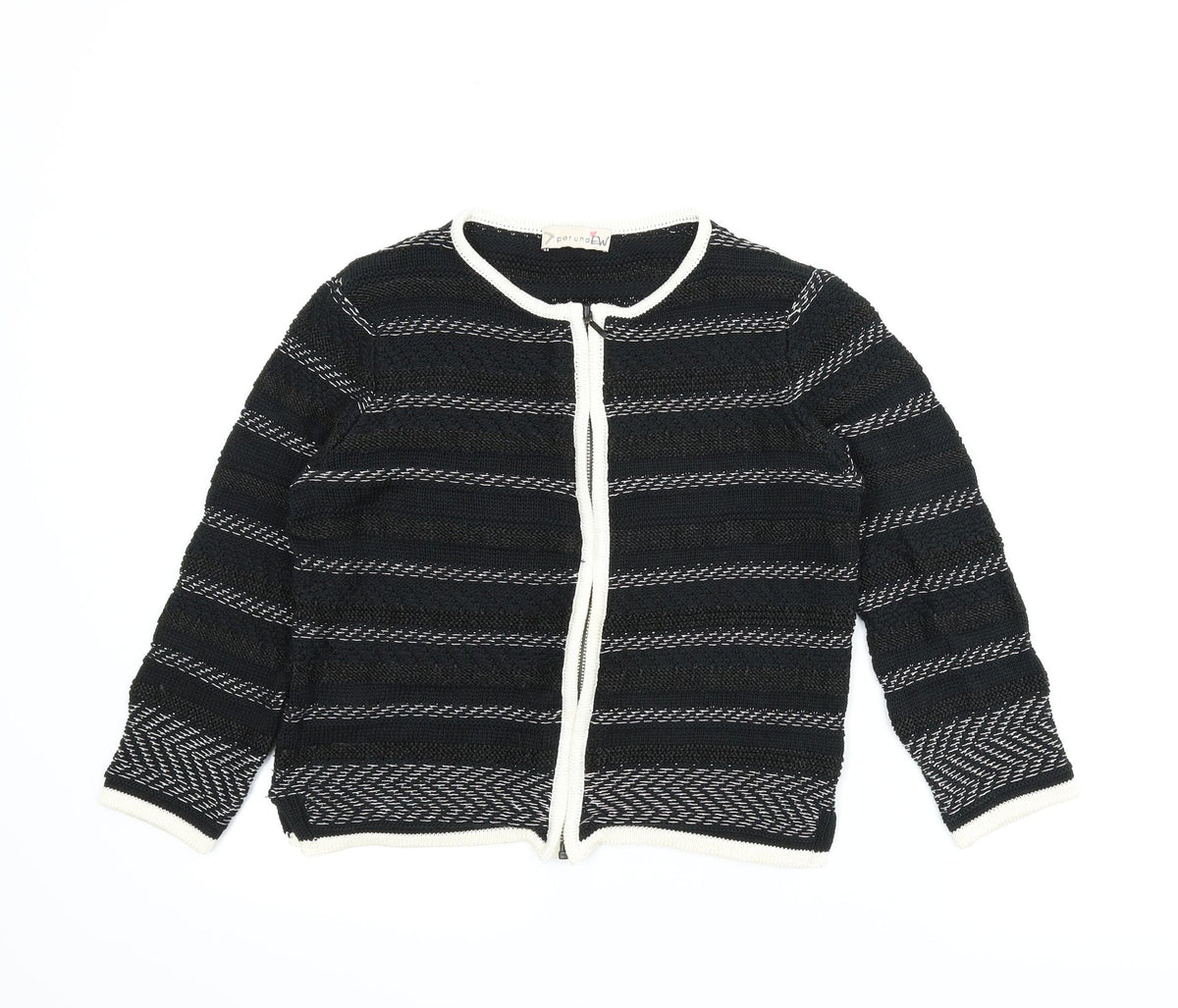 Marks & Spencer Womens Black   Full Zip Jumper Size 8