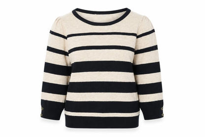 BHS Womens Beige Striped  Pullover Jumper Size 12