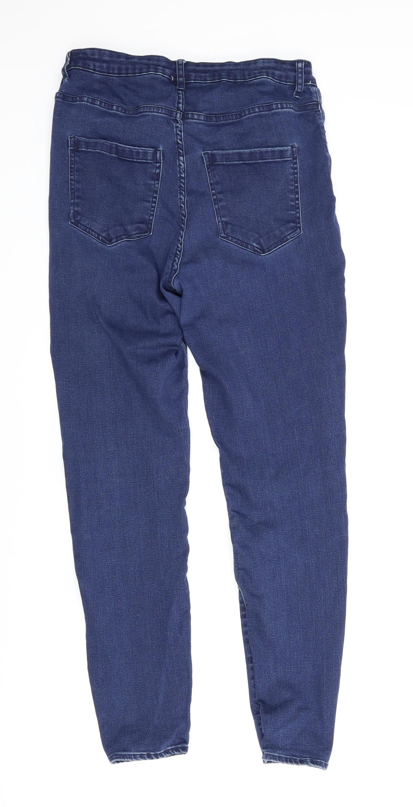 Avenue Denim Womens Blue  Denim Skinny Jeans Size 14 L27 in