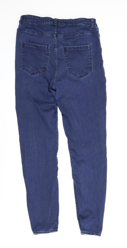 Avenue Denim Womens Blue  Denim Skinny Jeans Size 14 L27 in