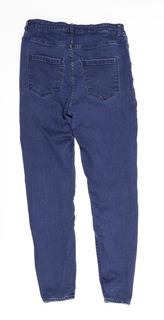 Avenue Denim Womens Blue  Denim Skinny Jeans Size 14 L27 in