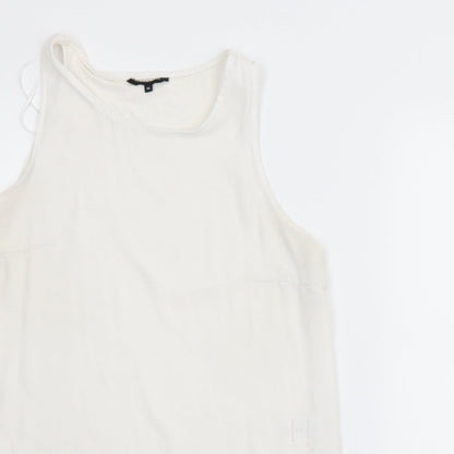 Womens UK Size 14 Peacocks White Basic Blouse