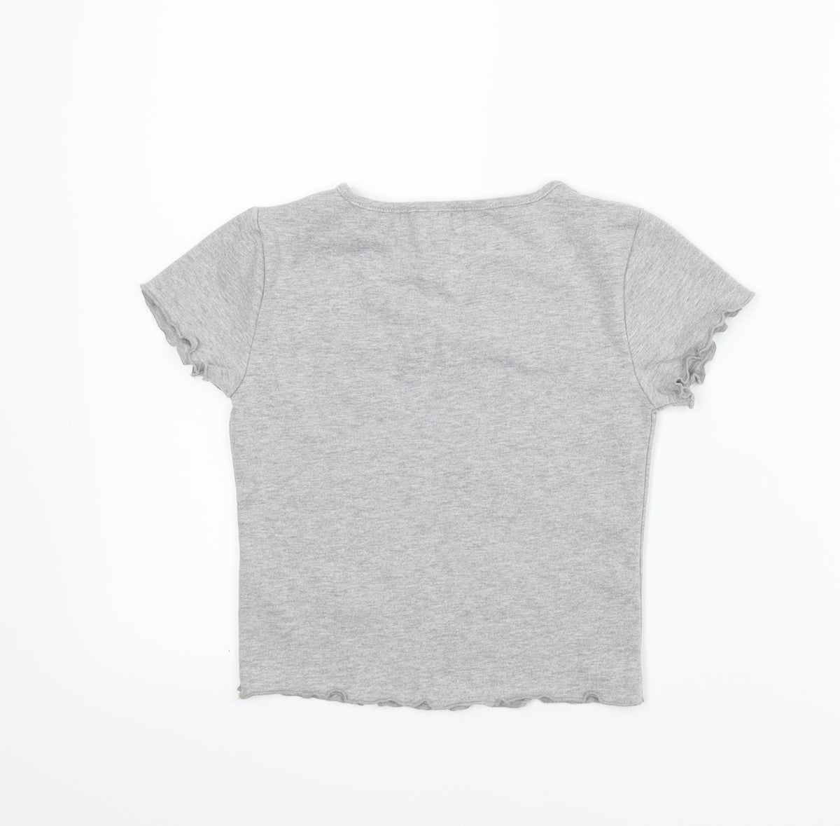 Denim Co Girls Grey   Basic T-Shirt Size 9-10 Years