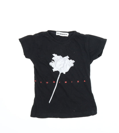 Club Ibiza Boys Black   Basic T-Shirt Size 4 Years
