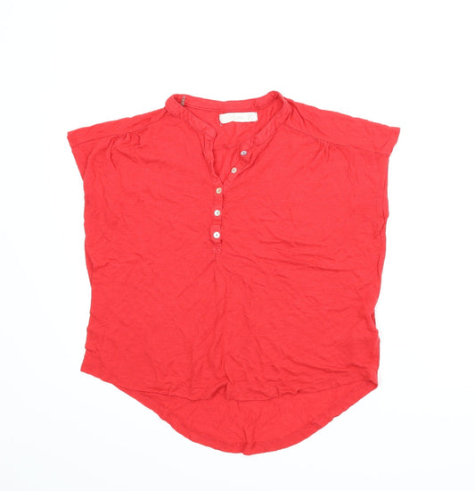 Womens UK Size 14 New Look Red Basic T-Shirt