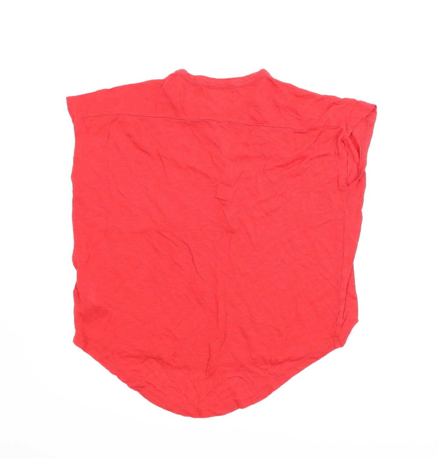 Womens UK Size 14 New Look Red Basic T-Shirt