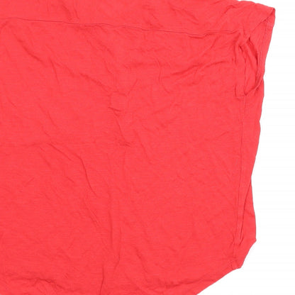 Womens UK Size 14 New Look Red Basic T-Shirt