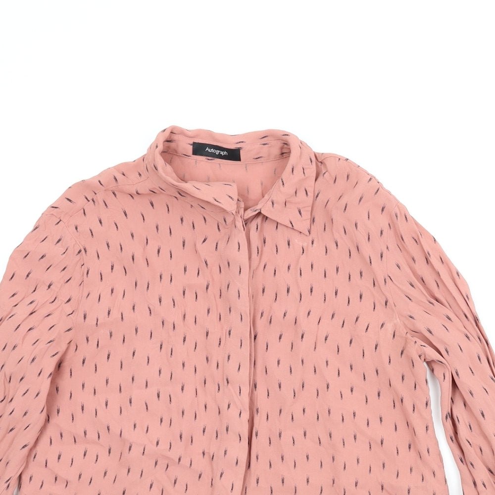 Womens UK Size 8 Atmosphere Pink Basic Blouse