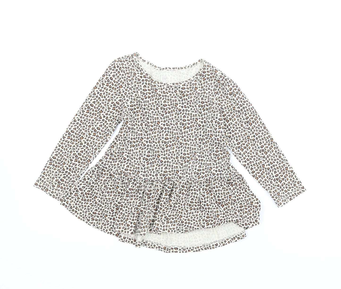 Gap Girls Beige Animal Print  A-Line  Size 3 Years