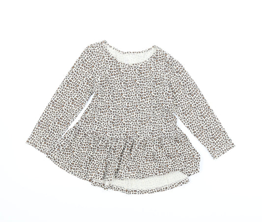 Gap Girls Beige Animal Print  A-Line  Size 3 Years