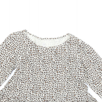 Gap Girls Beige Animal Print  A-Line  Size 3 Years