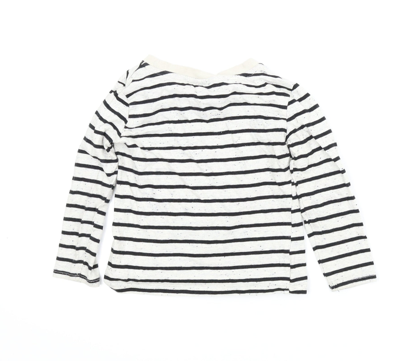Baby Boy Boys Beige Striped  Basic T-Shirt Size 2 Years