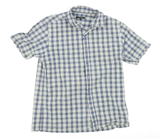 Asda George Mens Green Check   Button-Up Size L