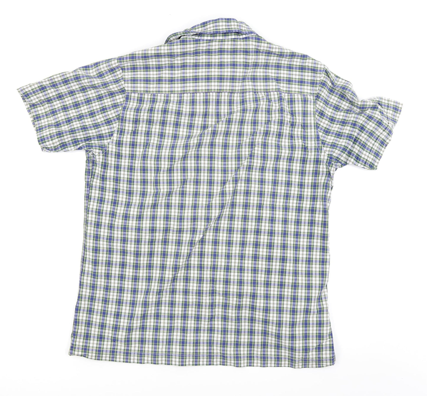 Asda George Mens Green Check   Button-Up Size L