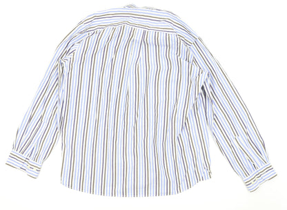 Mens UK Size L Cotton Traders Blue  Button-Up Long Sleeve Casual Shirt