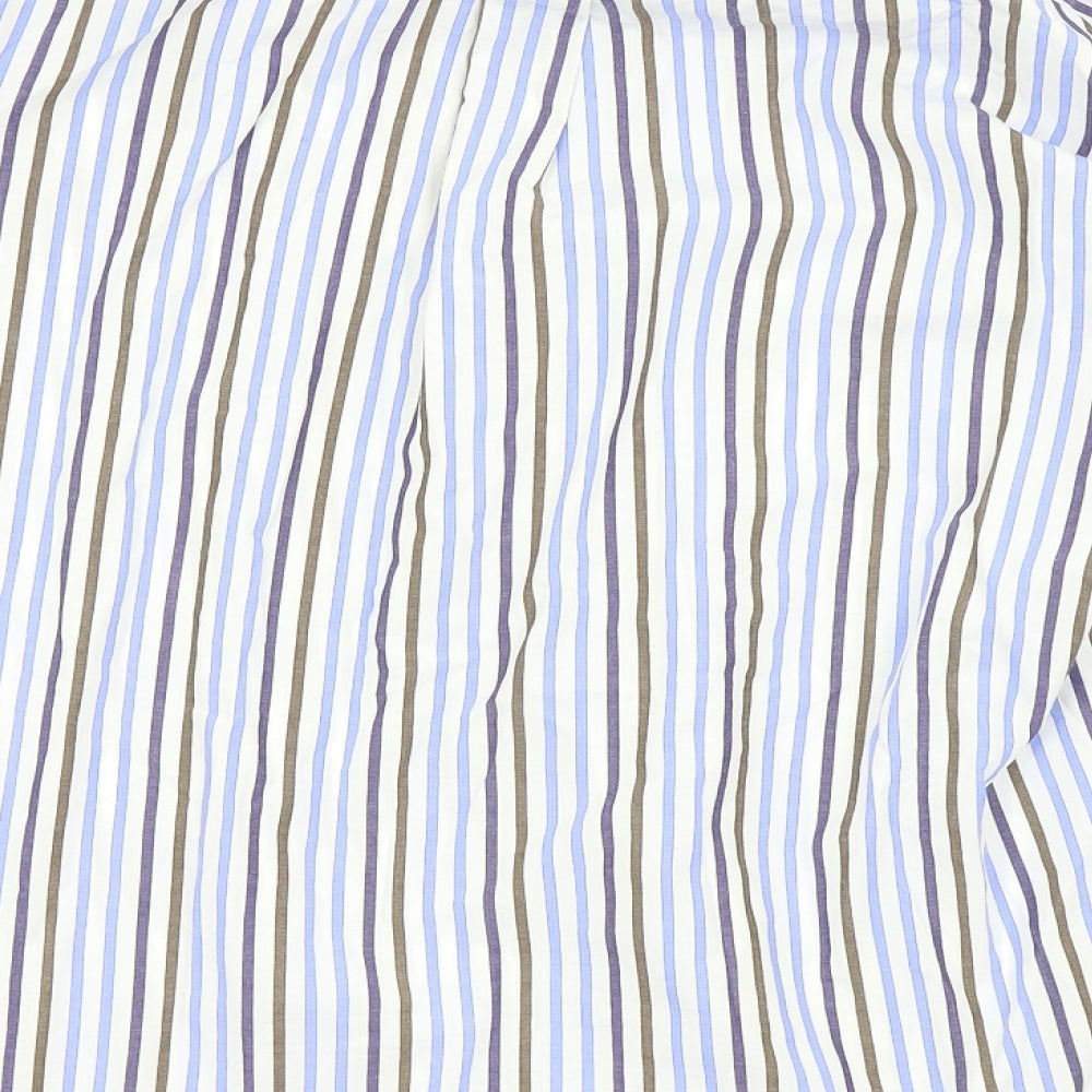 Mens UK Size L Cotton Traders Blue  Button-Up Long Sleeve Casual Shirt