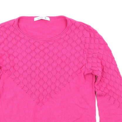 mademoiselle Womens Pink   Pullover Jumper Size 10