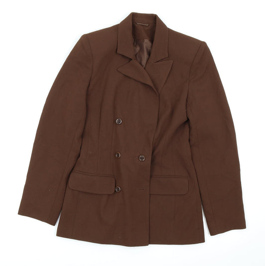 Womens UK Size 8 Preworn Regular Brown Blazer