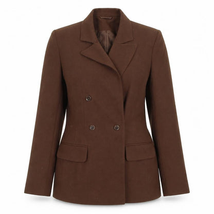 Womens UK Size 8 Preworn Regular Brown Blazer