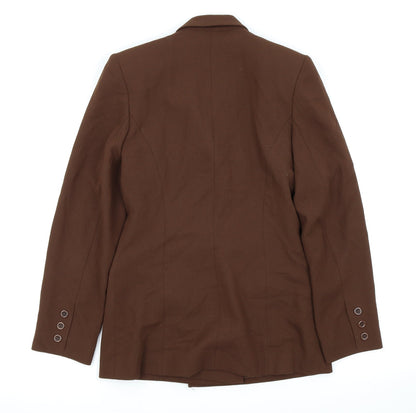 Womens UK Size 8 Preworn Regular Brown Blazer