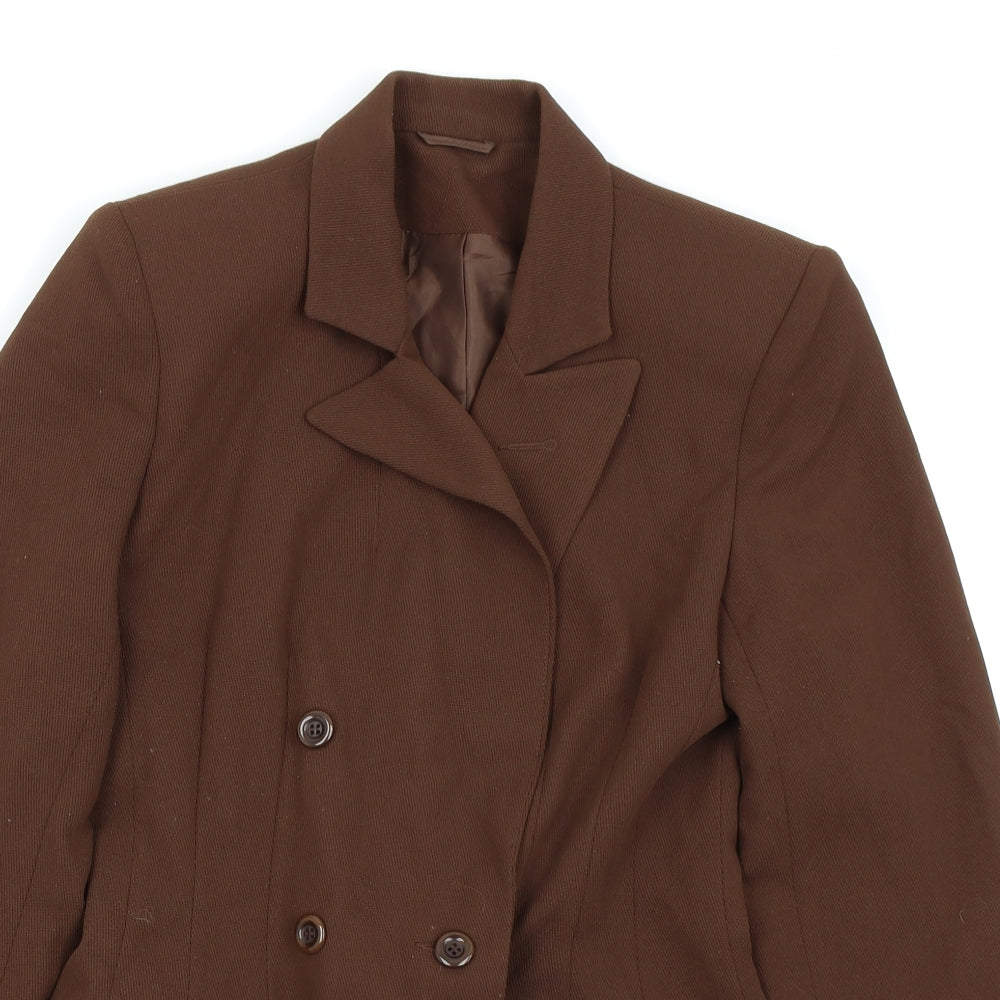 Womens UK Size 8 Preworn Regular Brown Blazer