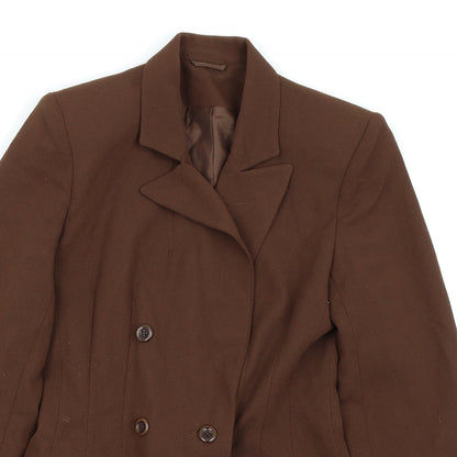 Womens UK Size 8 Preworn Regular Brown Blazer