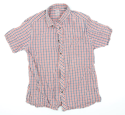Asda George Mens Red Check   Button-Up Size L