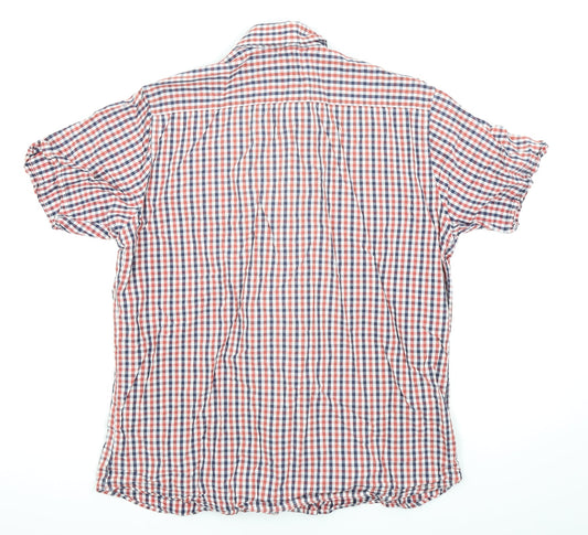 Asda George Mens Red Check   Button-Up Size L