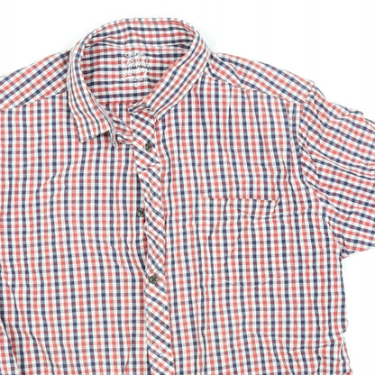Asda George Mens Red Check   Button-Up Size L
