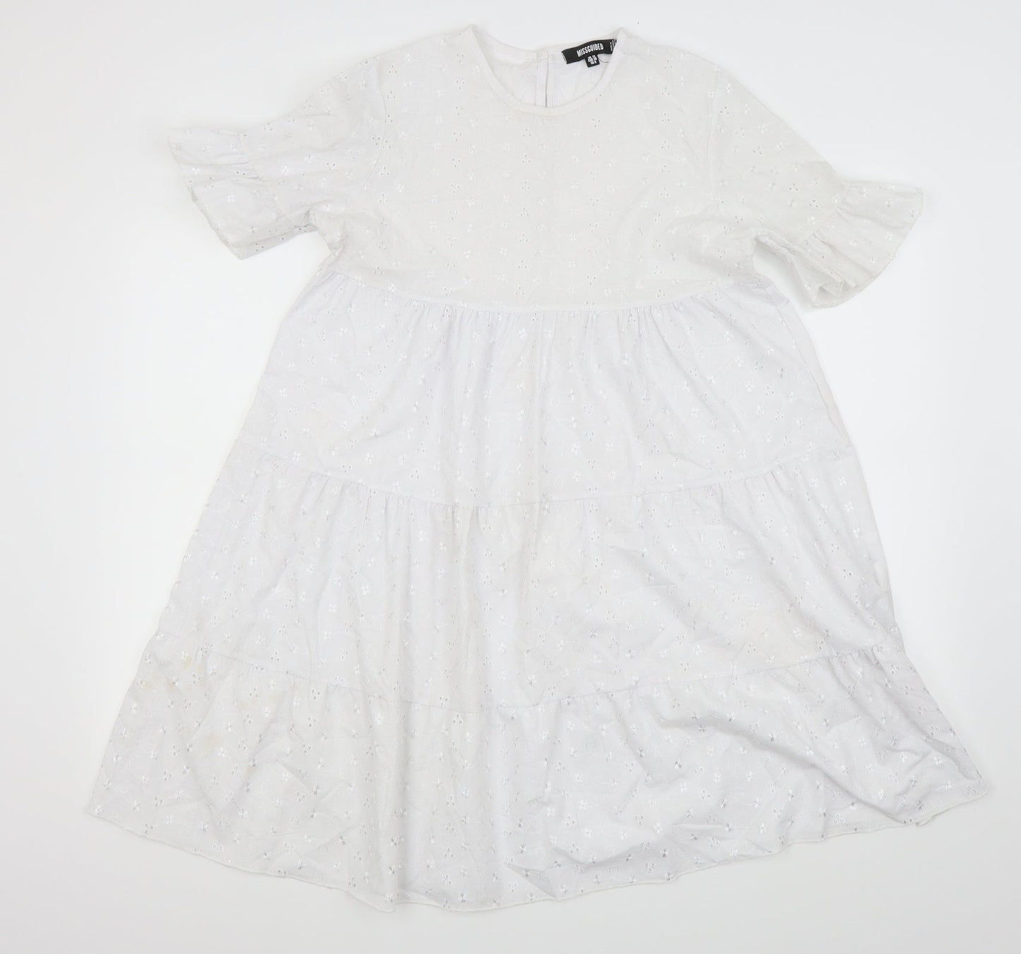 Missguided Womens White   Fit & Flare  Size 10